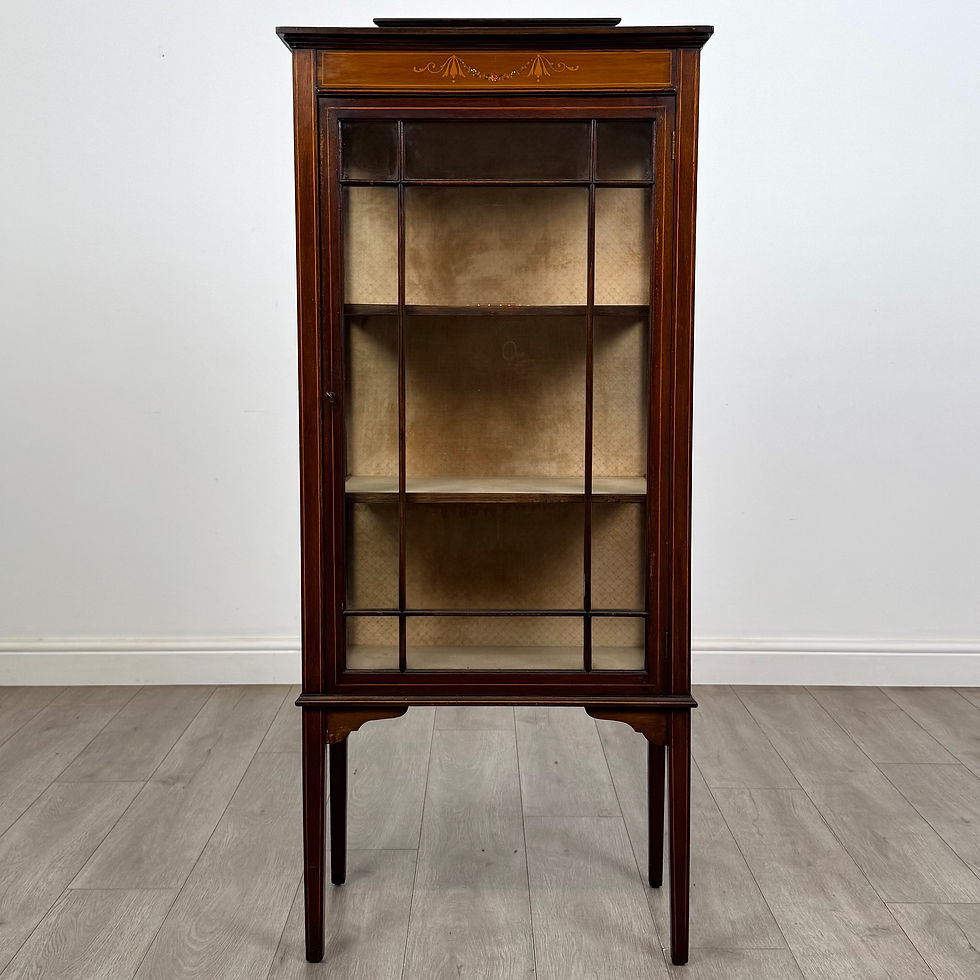 Thumbnail: Antique 20th Century Small Edwardian Display Cabinet ( AF-6005 )