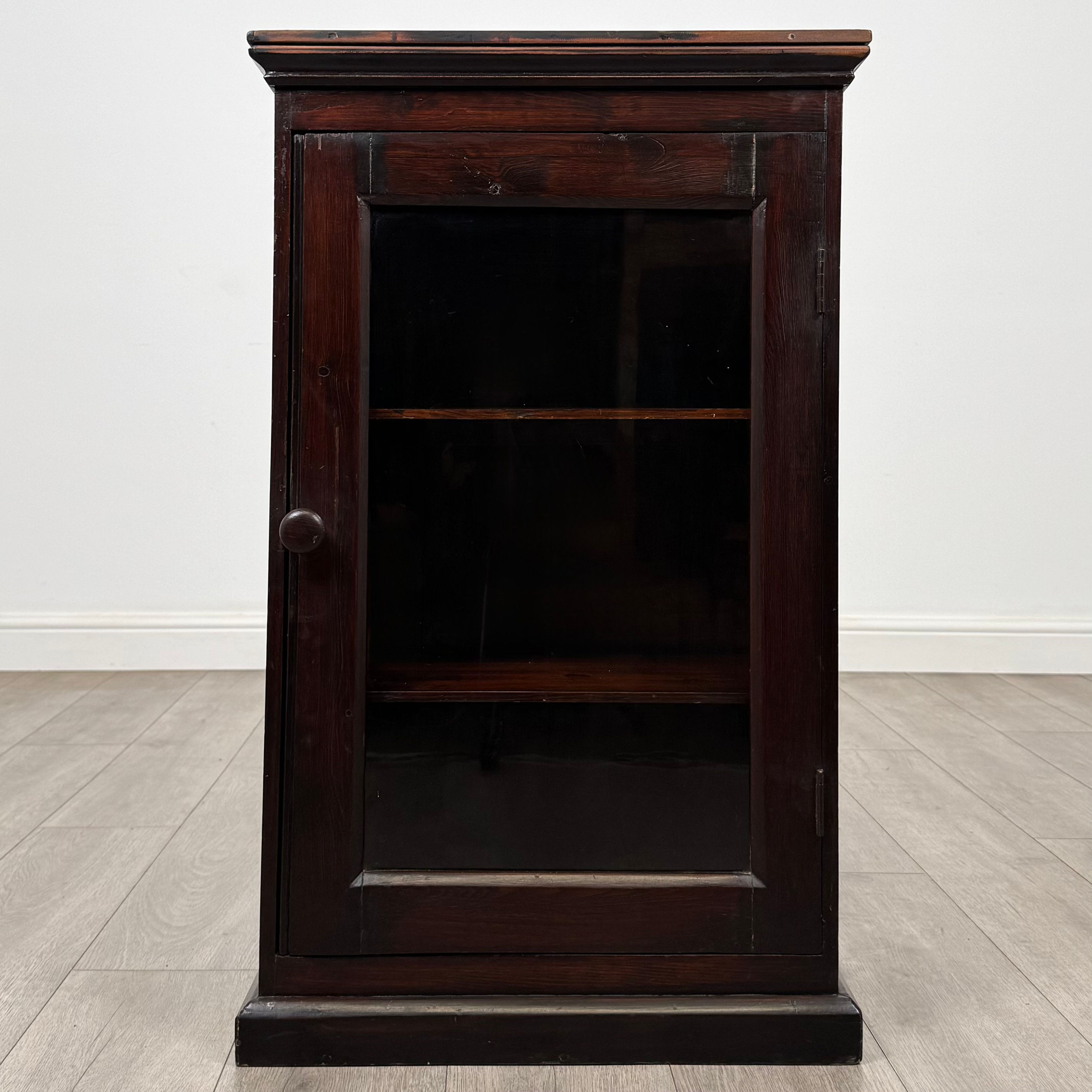 Antique 20th Century Edwardian Rustic Pine Cabinet ( AF-5875 )