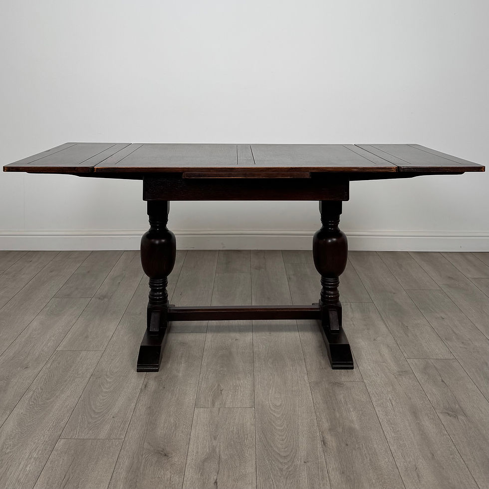 Thumbnail: Antique 20th Century Dining Table With 4 Chairs In Oak ( REF AF-5182 )