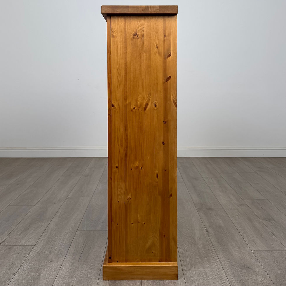 Thumbnail: Vintage 20th Century Good Quality Open Bookcase In Pine ( AF-5819 )