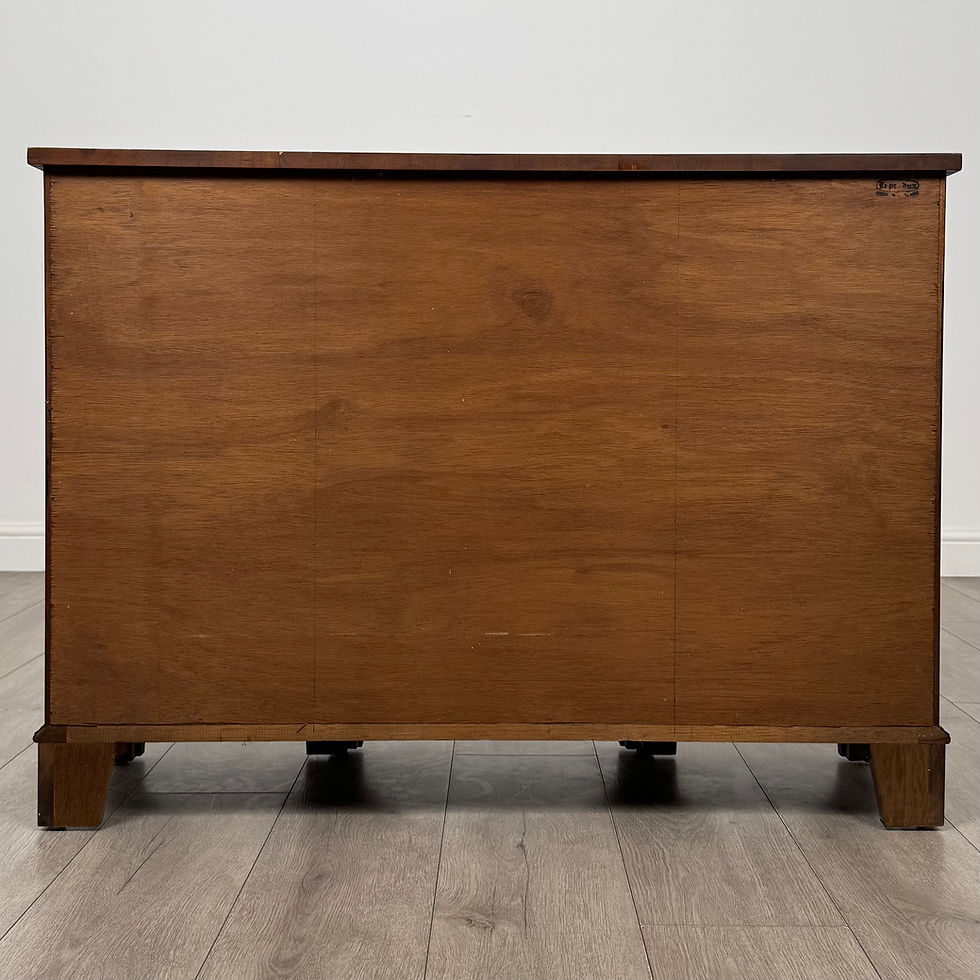 Thumbnail: Antique 20th Century Small Breakfront Sideboard In Burr Walnut ( AF-6146 )