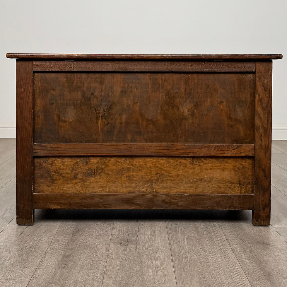 Thumbnail: Antique 20th Century Small Edwardian Mule Chest In Oak ( AF-5906 )