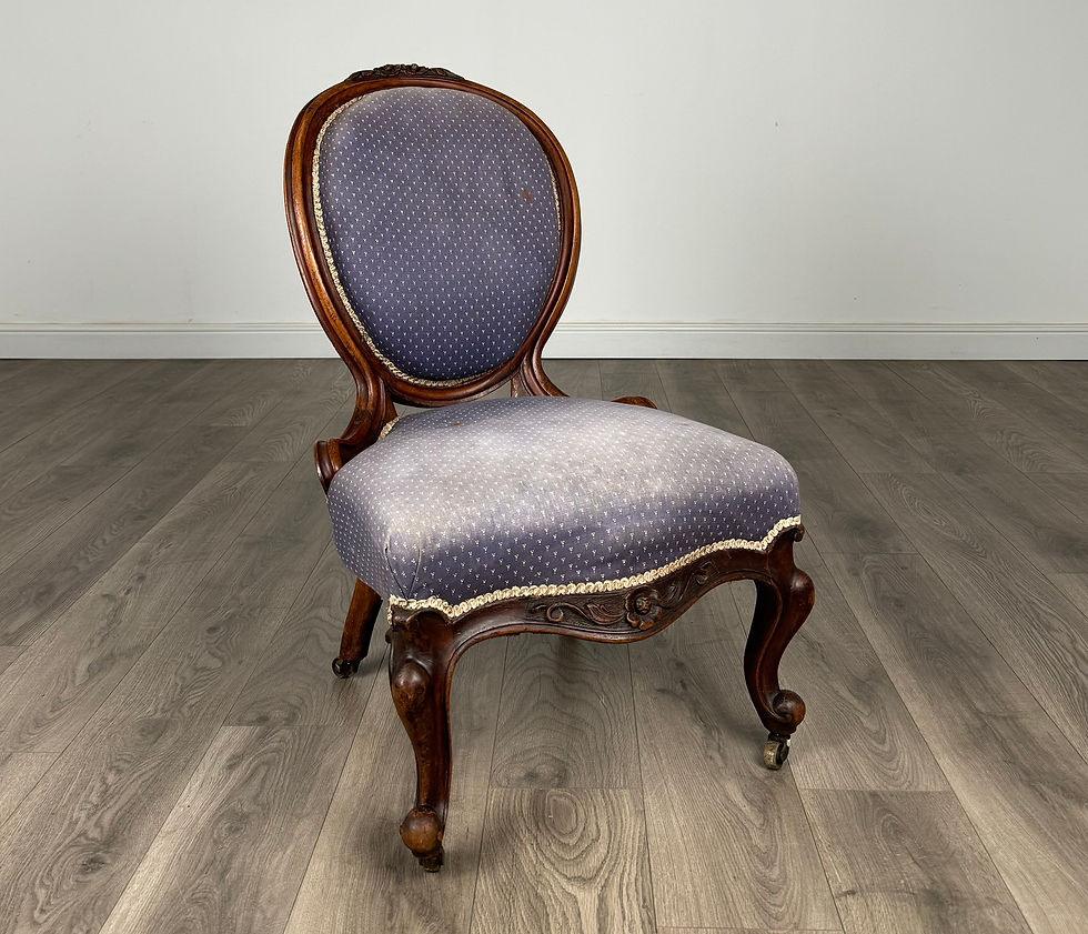 Thumbnail: Antique 19th Century Nursing Chair / Armchair In Mahogany ( REF AF-3142 )