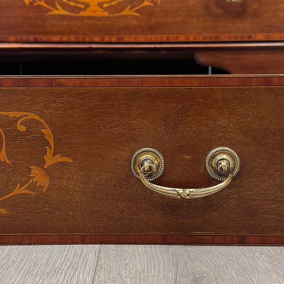Thumbnail: Antique 20th Century Inlaid Edwardian Bureau In Mahogany ( AF-5689 )