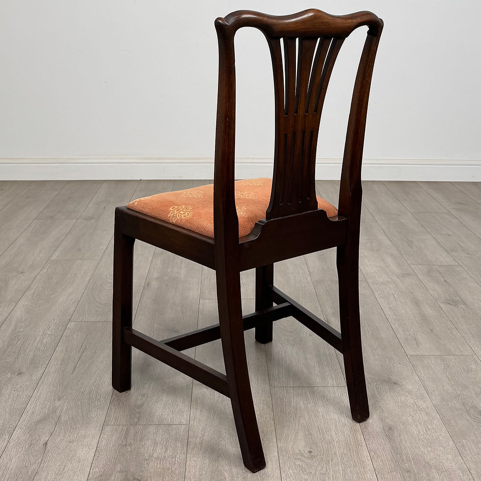 Thumbnail: Antique 19th Century Georgian Style Set Of 8 Mahogany Dining Chairs ( AF-5571 )
