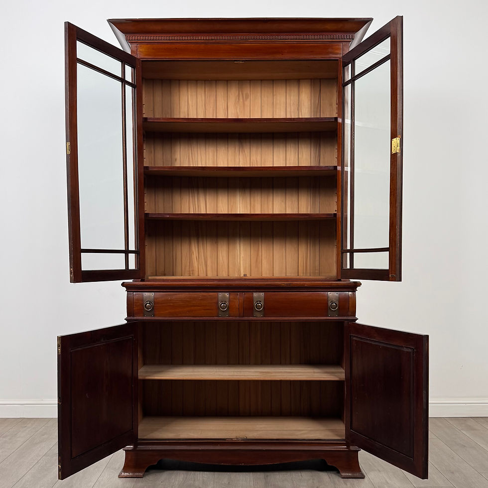 Thumbnail: Antique 20th Century Good Quality Bookcase In Mahogany ( AF-5930 )