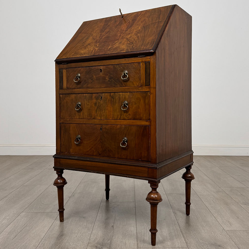 Thumbnail: Antique 20th Century Figured Walnut Bureau ( AF-5482 )