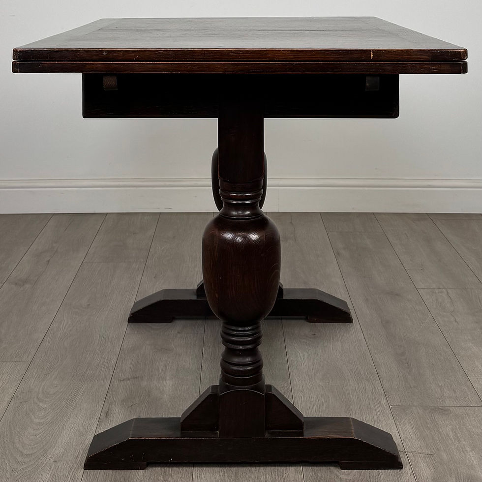 Thumbnail: Antique 20th Century Dining Table With 4 Chairs In Oak ( REF AF-5182 )