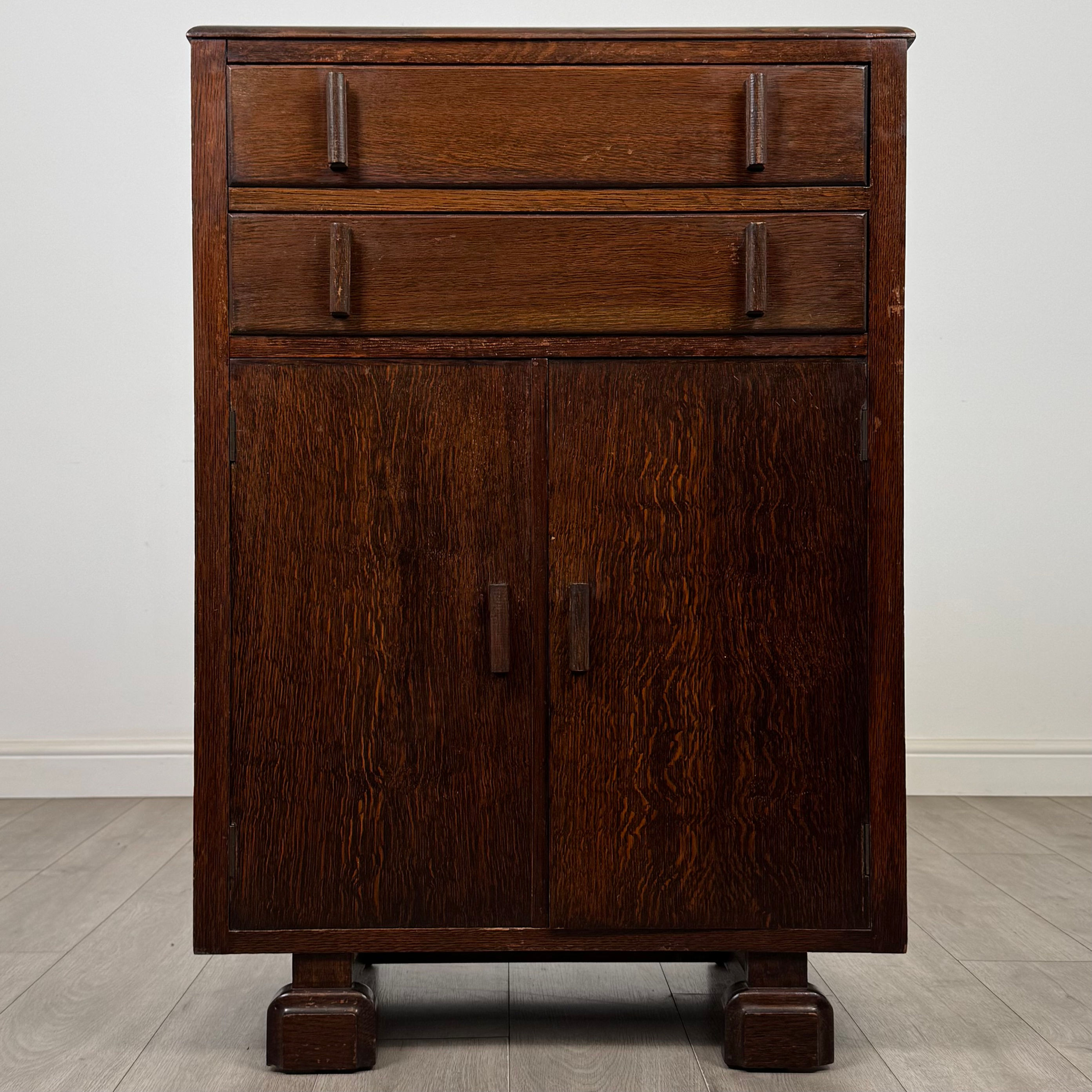 Antique 20th Century Cupboard In Oak ( AF-5614 )