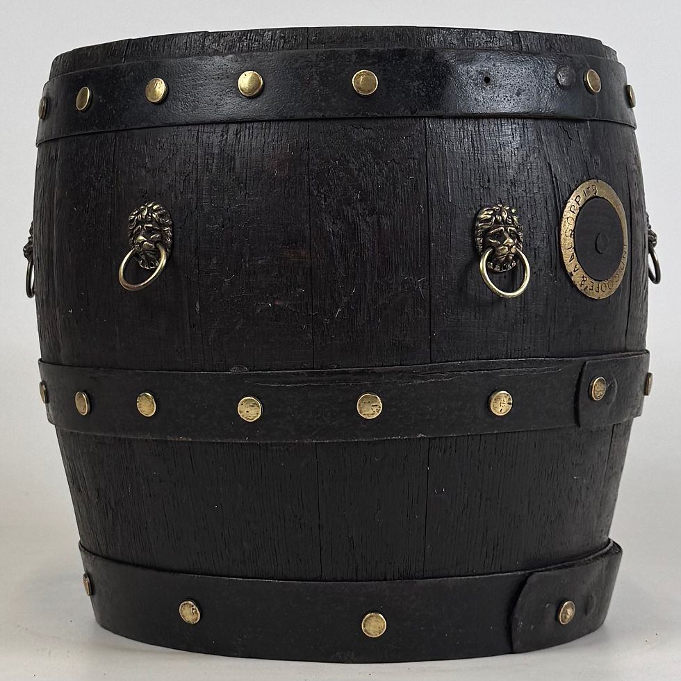 Thumbnail: Antique 19th Century Decorative Barrel Planter In Oak ( REF AF-4617 )
