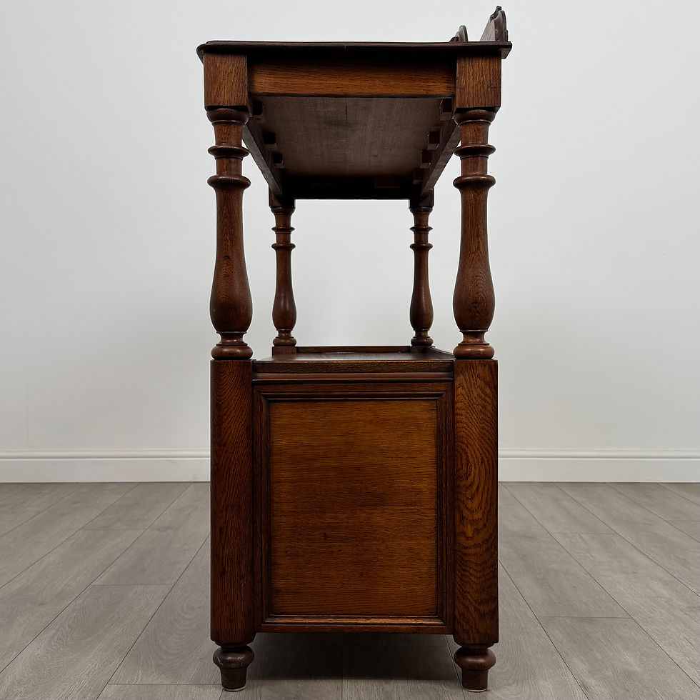 Thumbnail: Antique 19th Century Good Quality Cupboard In Oak ( REF AF-4993 )