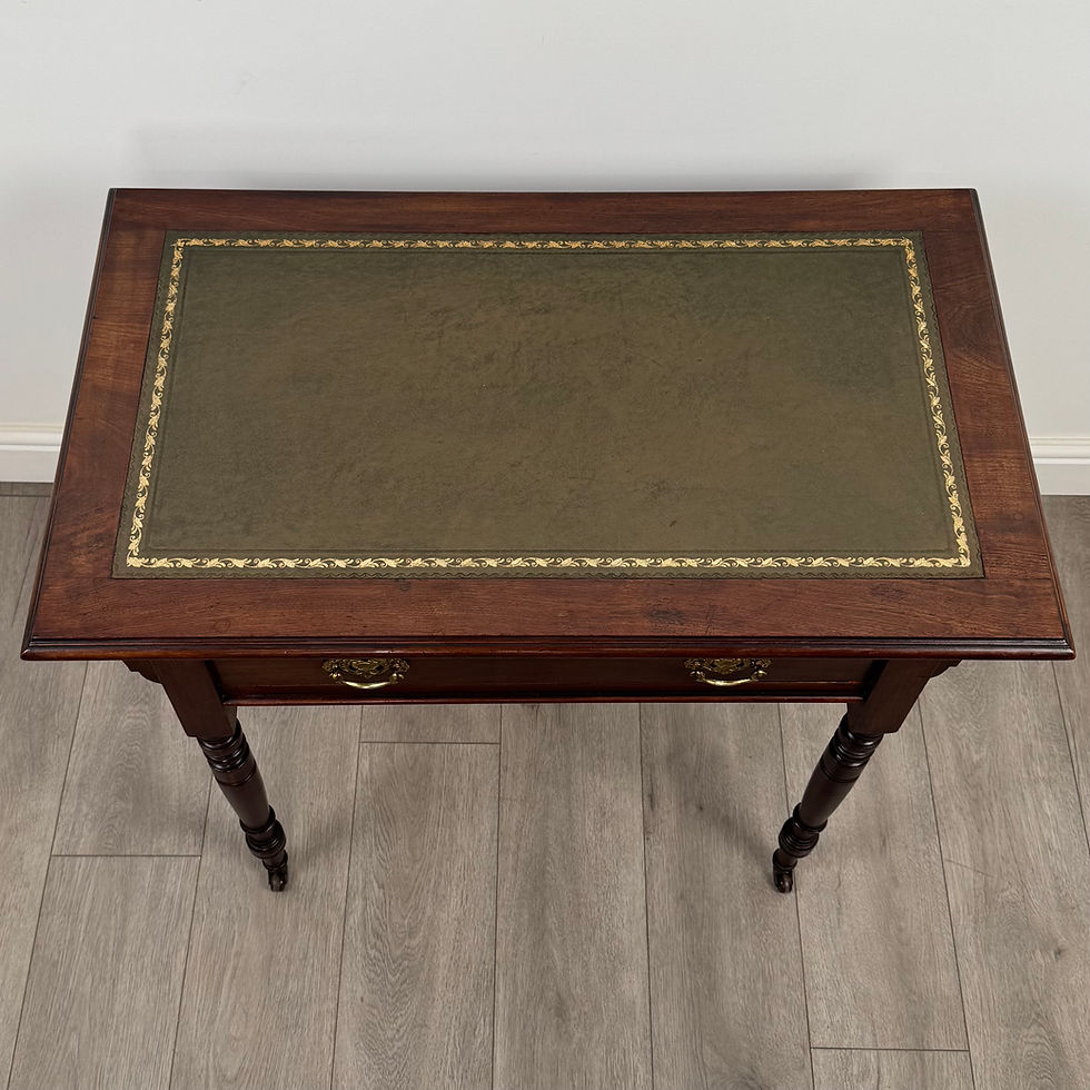 Thumbnail: Antique 20th Century Good Quality Writing Table In Mahogany ( REF AF-4798 )