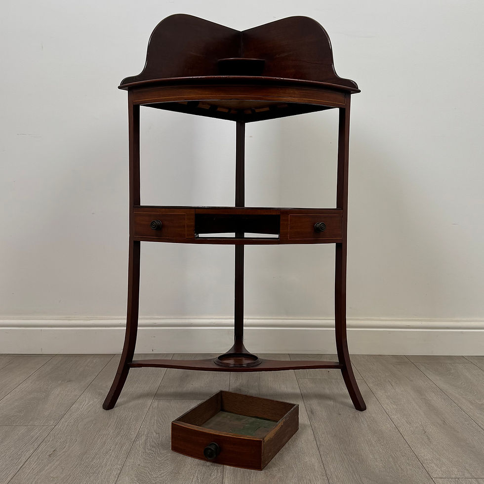 Thumbnail: Antique 18th Century Georgian Corner Stand In Mahogany ( AF-5645 )