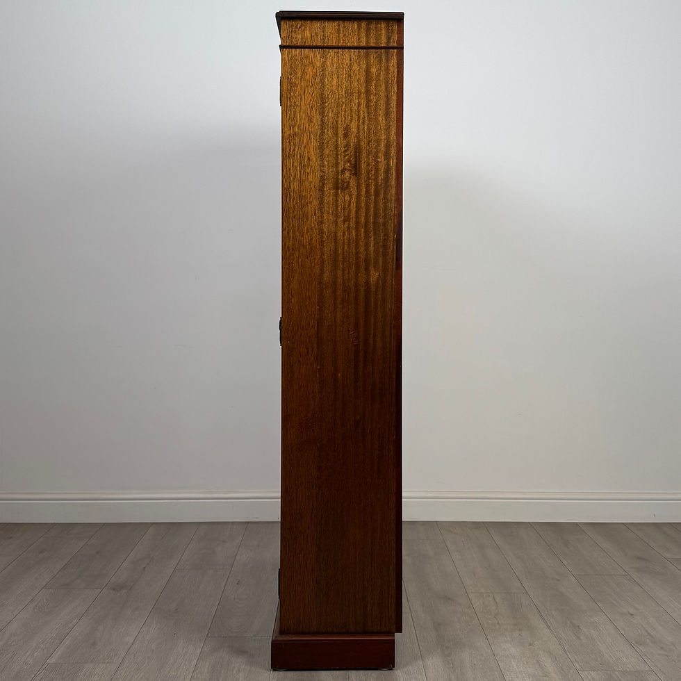 Thumbnail: Vintage 20th Century Narrow Hall Wardrobe In Mahogany ( AF-5661 )