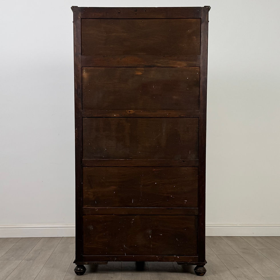 Thumbnail: Antique 20th Century Linenfold Wardrobe In Oak ( AF-5404 )