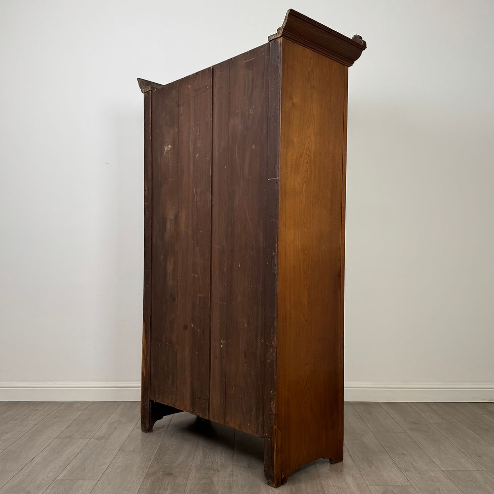 Thumbnail: Antique 20th Century Edwardian Wardrobe In Walnut ( AF-6236 )