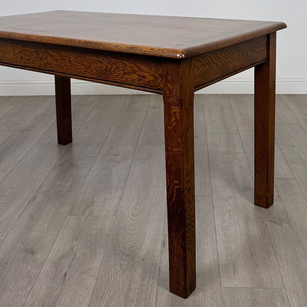 Thumbnail: Antique 20th Century Edwardian Dining Table In Oak ( AF-5622 )