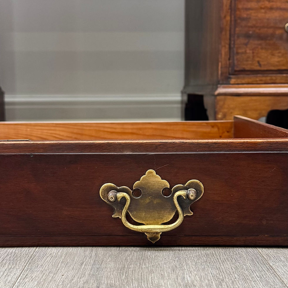 Thumbnail: Antique 20th Century Leather Top Pedestal Desk In Mahogany ( AF-5966 )