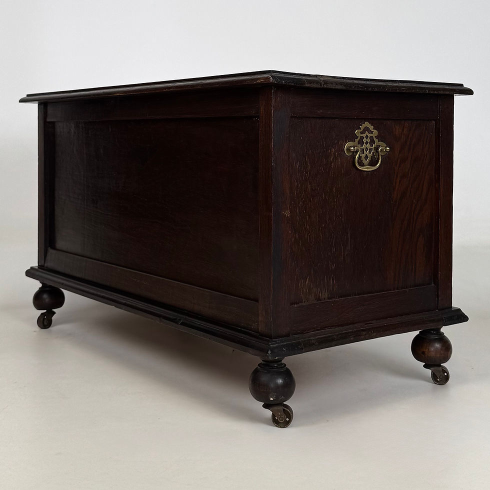 Thumbnail: Antique 20th Century Edwardian Blanket Box In Oak ( AF-5788 )