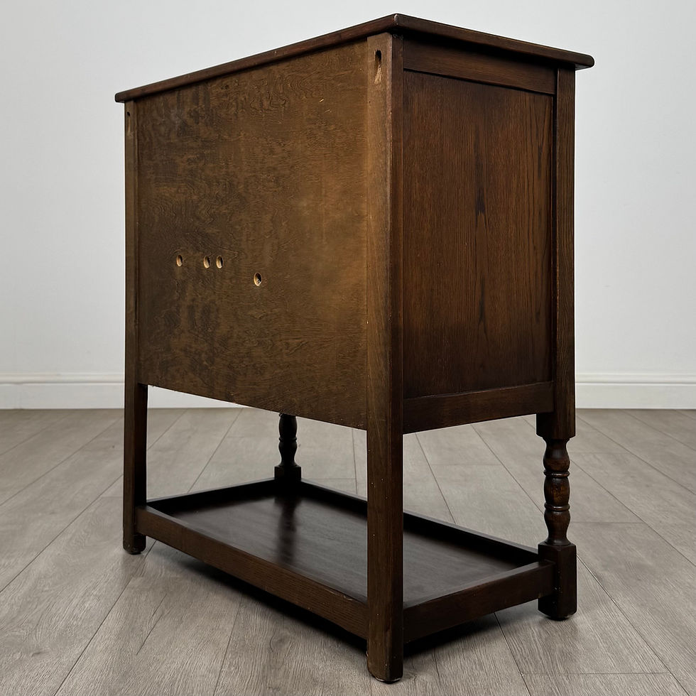 Thumbnail: Antique 20th Century Linenfold Cupboard In Oak ( AF-5943 )