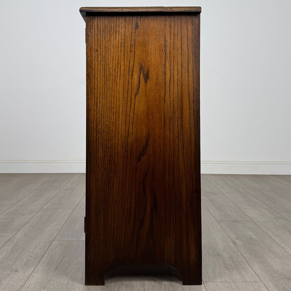 Thumbnail: Antique 20th Century Edwardian Cupboard In Oak ( AF-5680 )