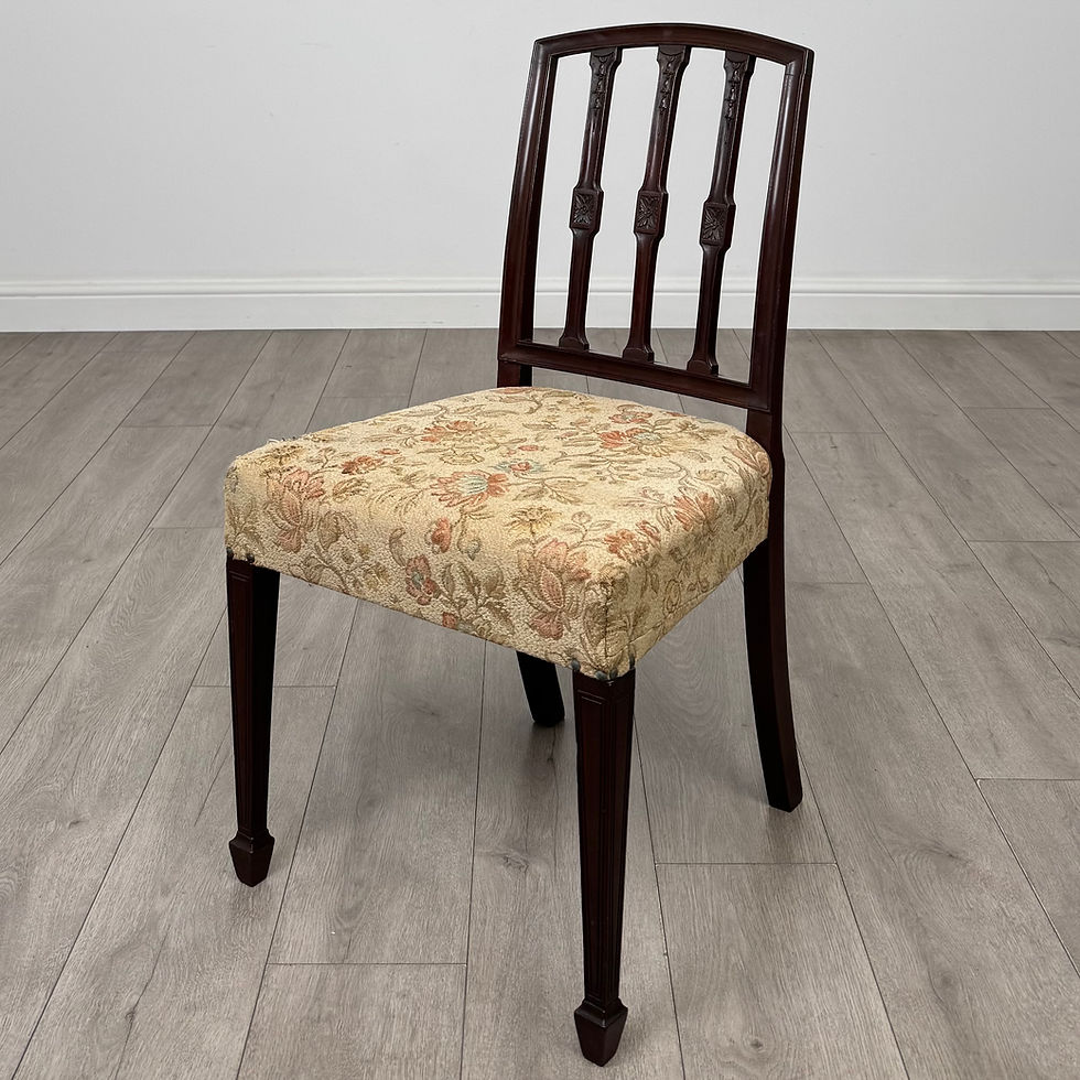 Thumbnail: Antique 20th Century Set Of 6 Mahogany Dining Chairs ( AF-6151 )