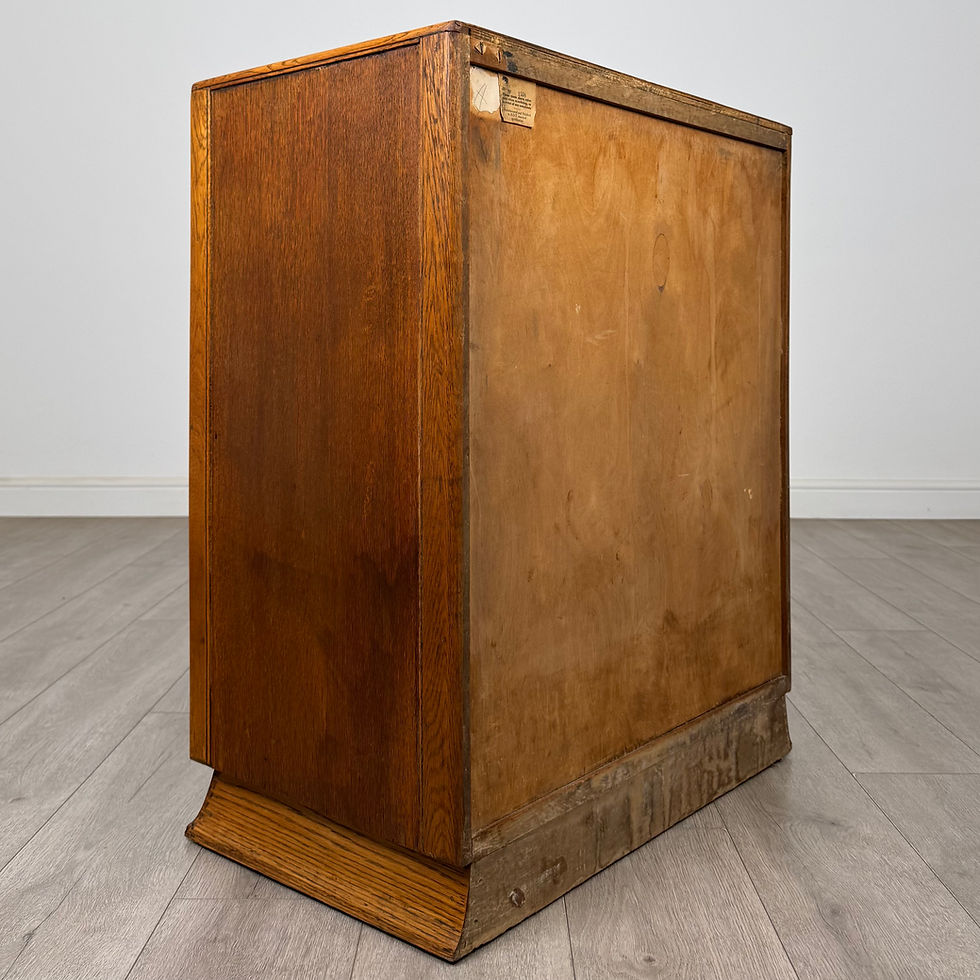 Thumbnail: Vintage 20th Century Chest Of Drawers In Oak ( AF-5813 )