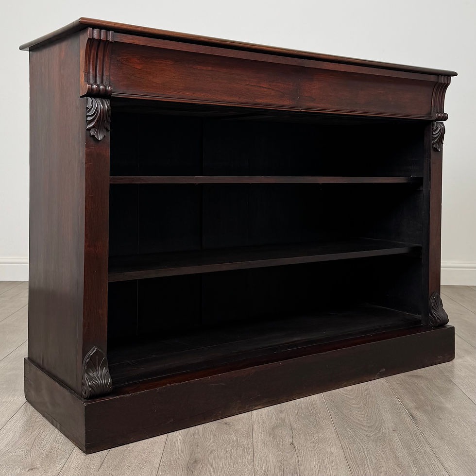 Thumbnail: Antique 19th Century Victorian Open Bookcase In Rosewood ( AF-6209 )