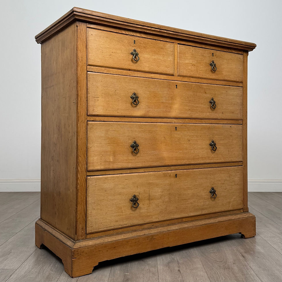 Thumbnail: Antique 19th Century Victorian Chest Of Drawers In Ash ( AF-5659 )