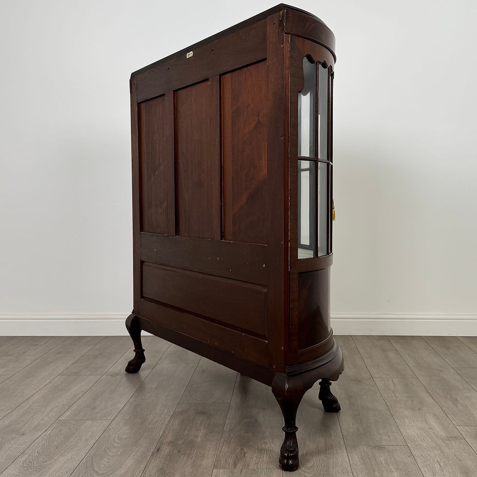 Thumbnail: Antique 20th Century Demi Lune Display Cabinet In Mahogany ( REF AF-4728 )