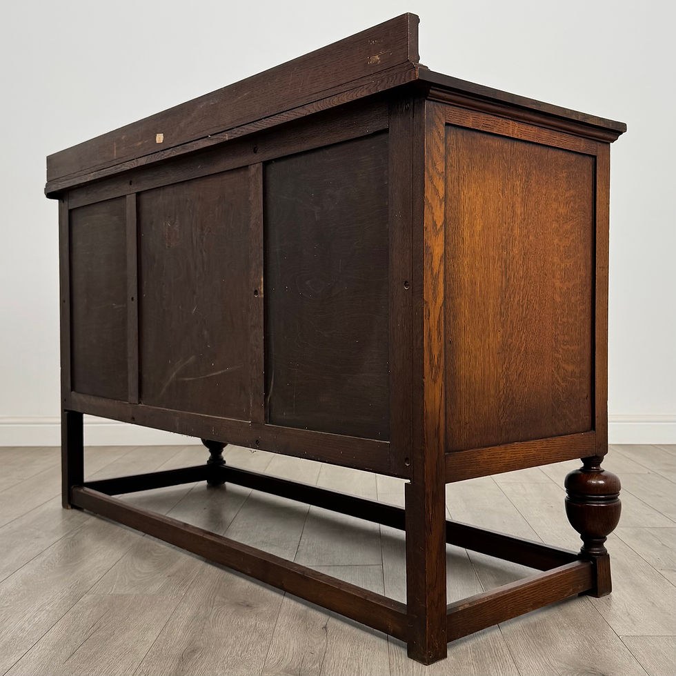 Thumbnail: Antique 20th Century Jacobean Style Sideboard In Oak  ( AF-5676 )
