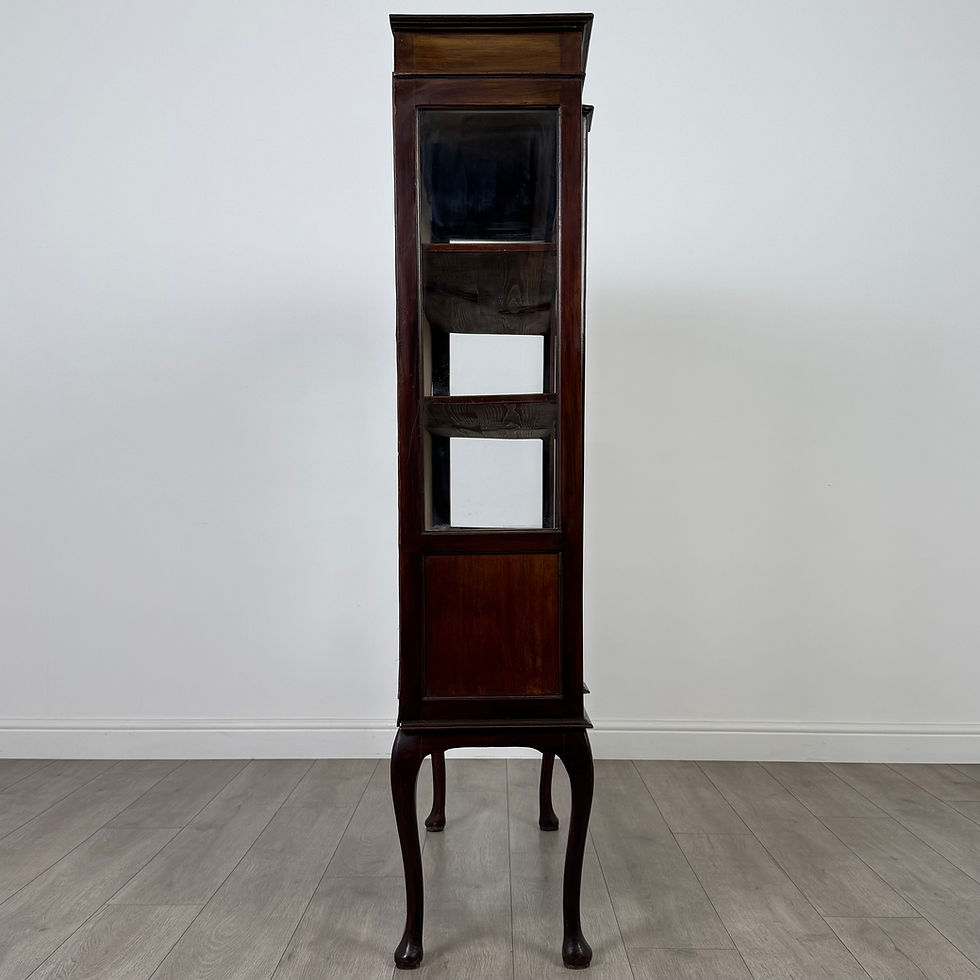 Thumbnail: Antique 20th Century Glazed Display Cabinet In Mahogany ( REF AF-4585 )