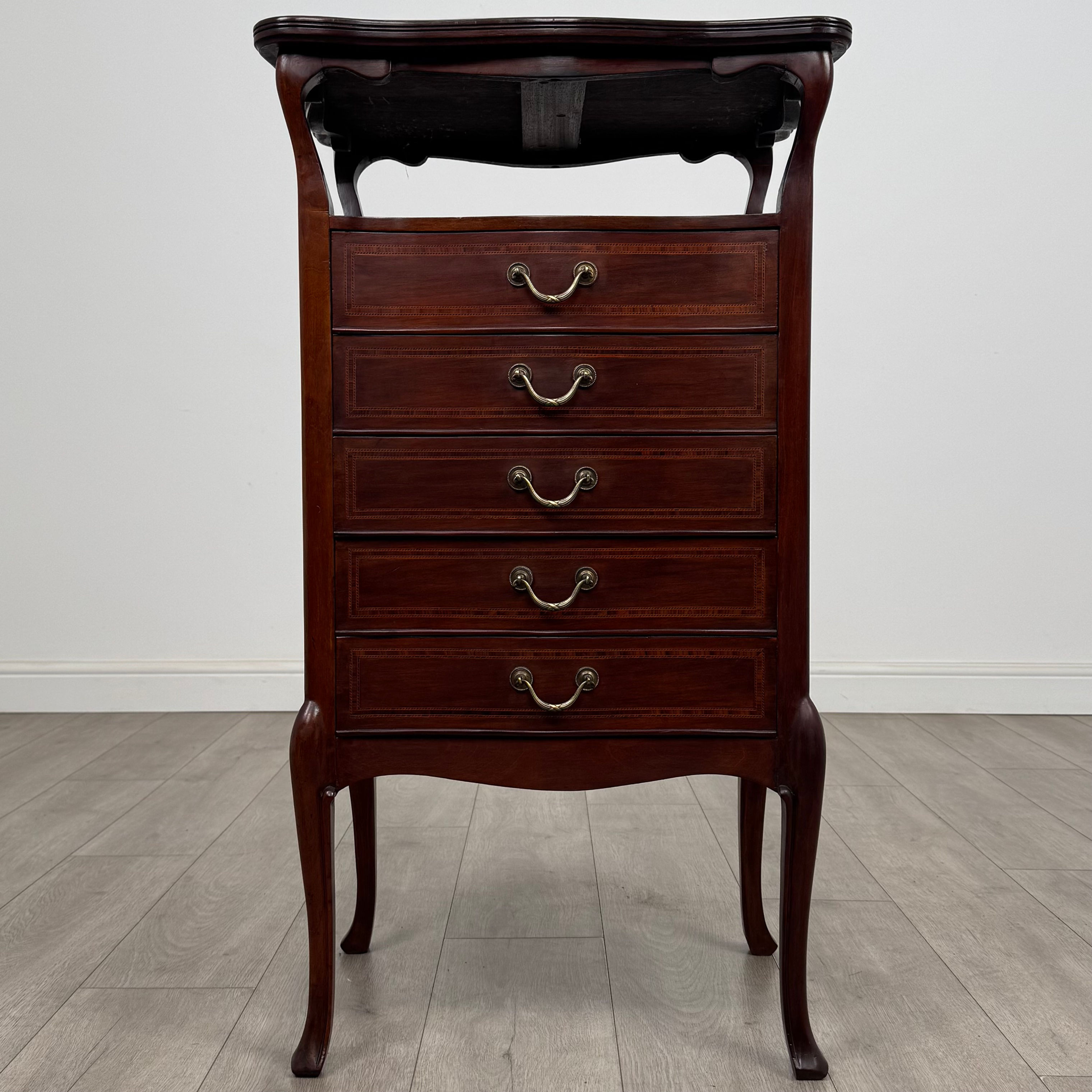 Antique 20th Century Edwardian Cabinet In Mahogany ( AF-5256 )