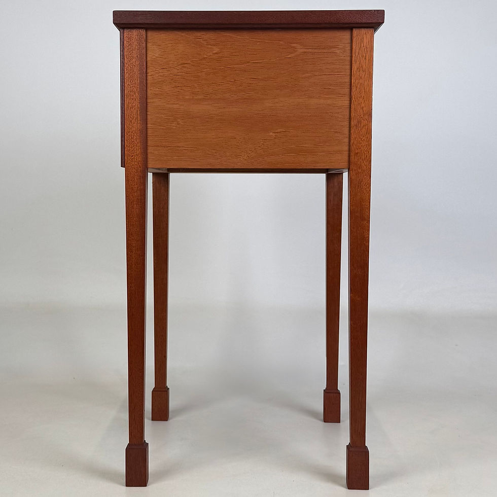 Thumbnail: Vintage 20th Century Pair Of Bedside Cabinets In Mahogany ( AF-5894 )