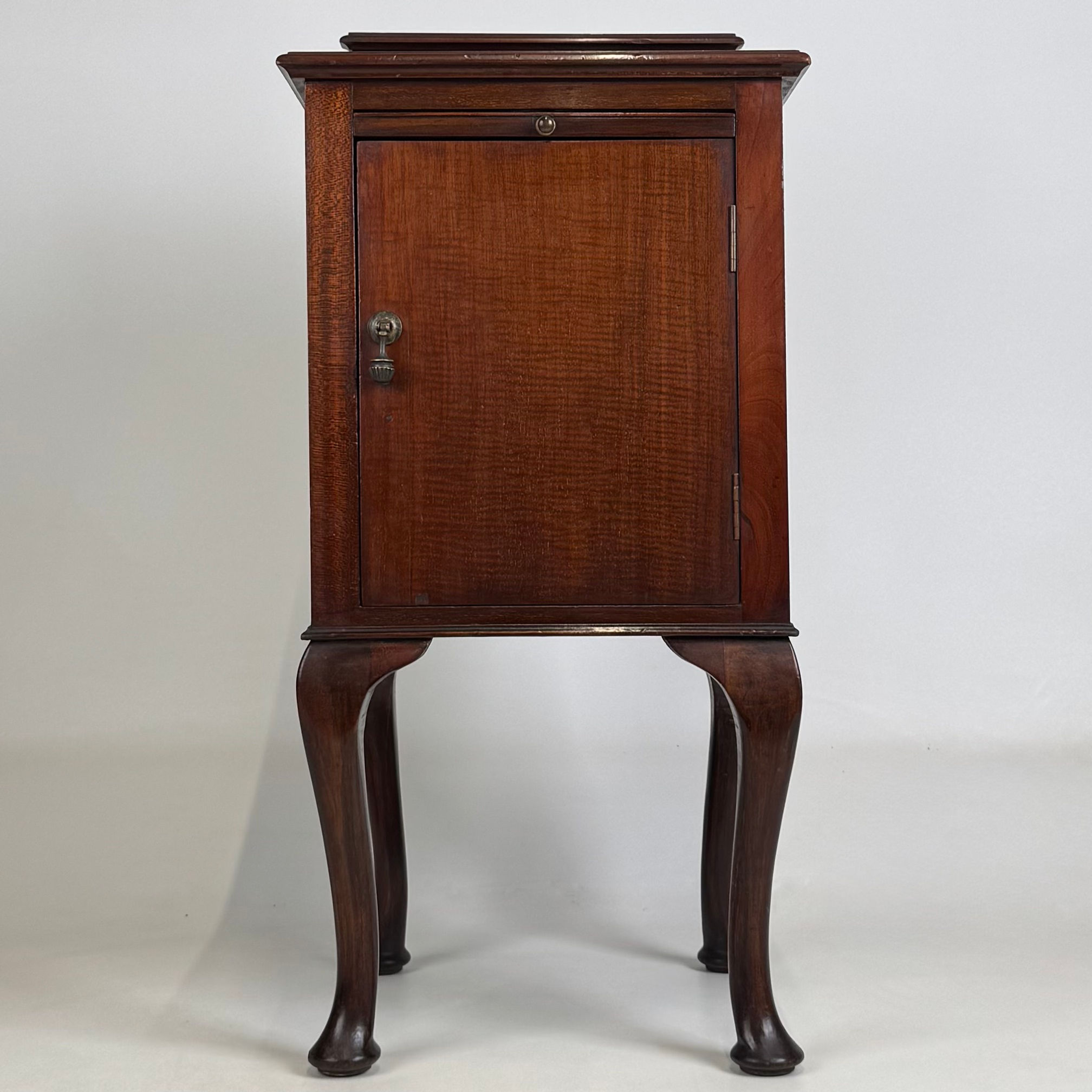 Antique 20th Century Small Edwardian Cabinet In Mahogany ( AF-5642 )