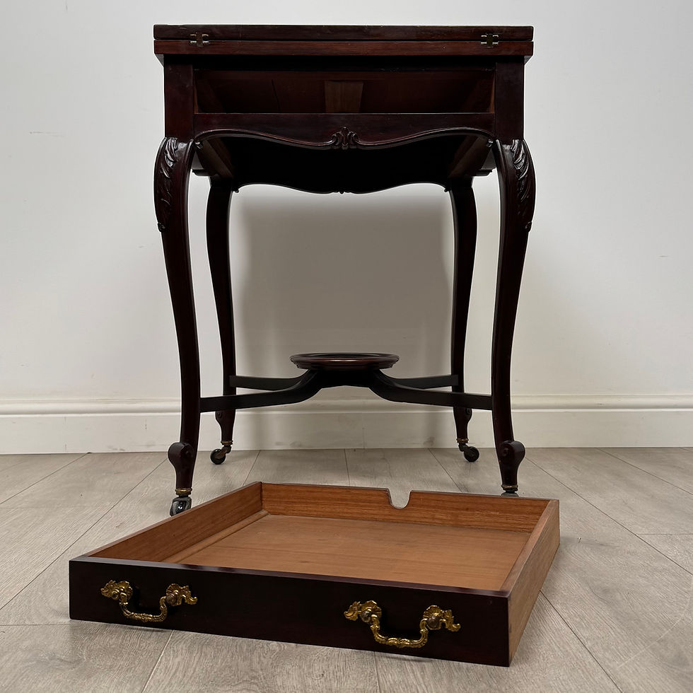 Thumbnail: Antique 20th Century Envelope Card Table In Mahogany ( AF-5627 )
