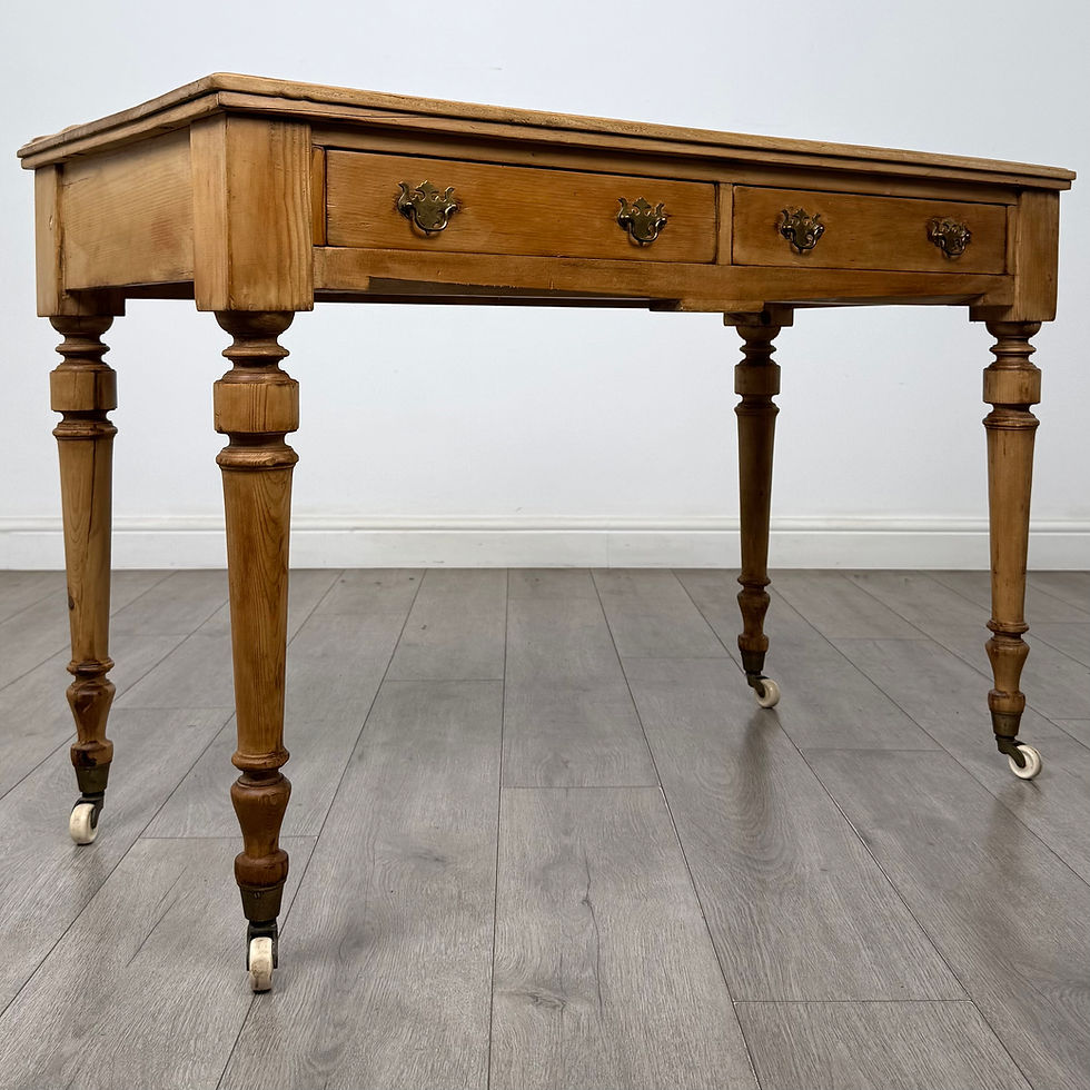 Thumbnail: Antique 19th Century Victorian Writing Table In Pine ( AF-6086 )