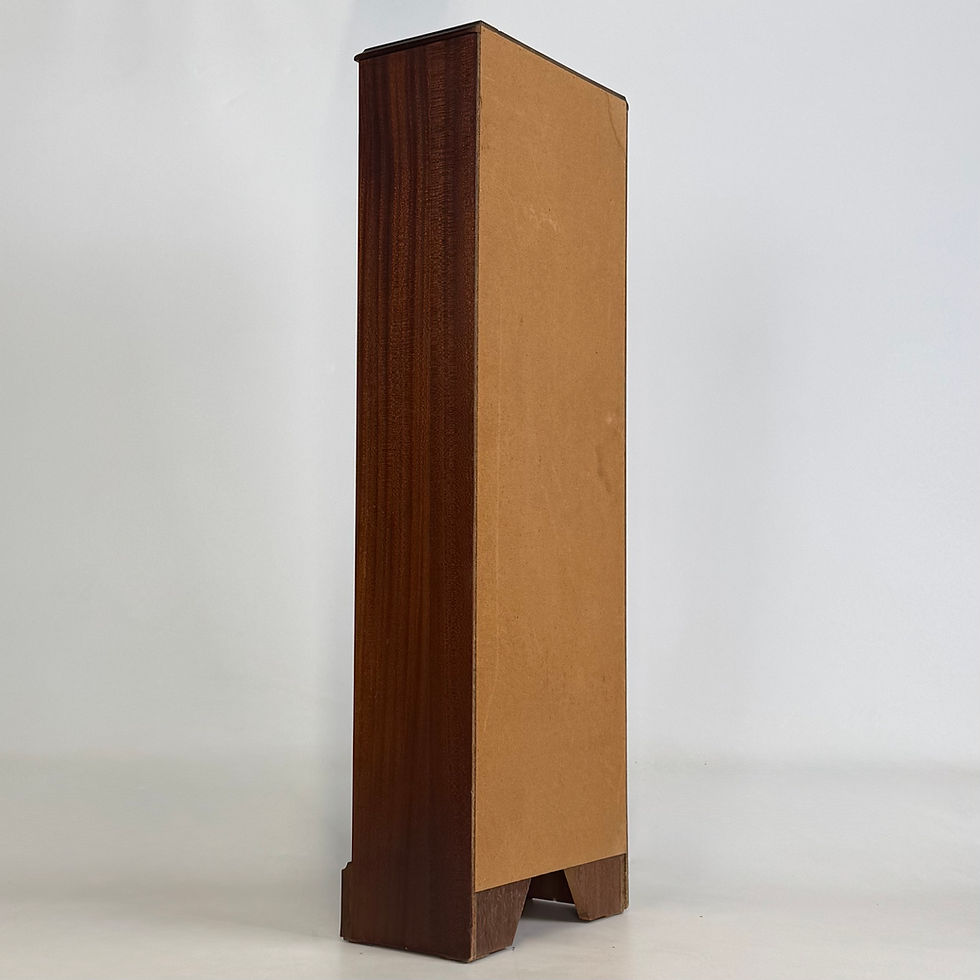 Thumbnail: Antique 20th Century Narrow Open Bookcase In Mahogany ( AF-5631 )