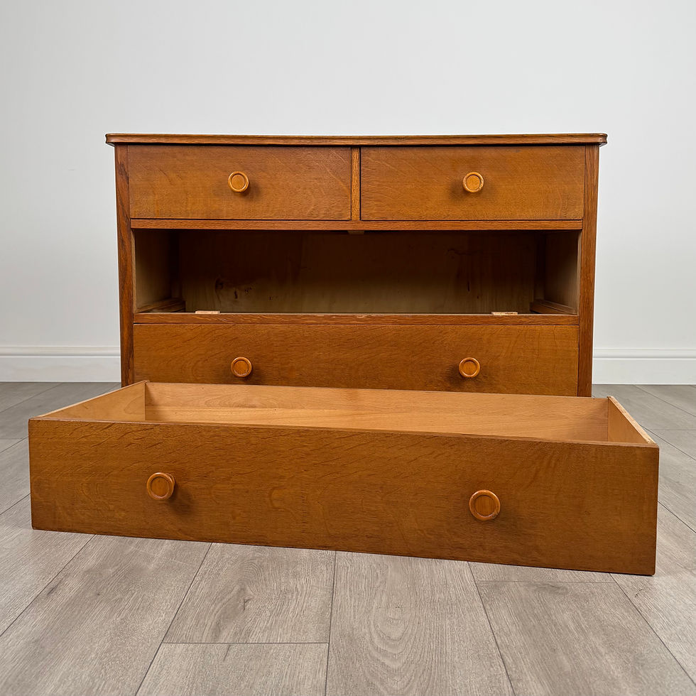 Thumbnail: Vintage 20th Century Chest Of Drawers In Oak ( REF AF-4096 )