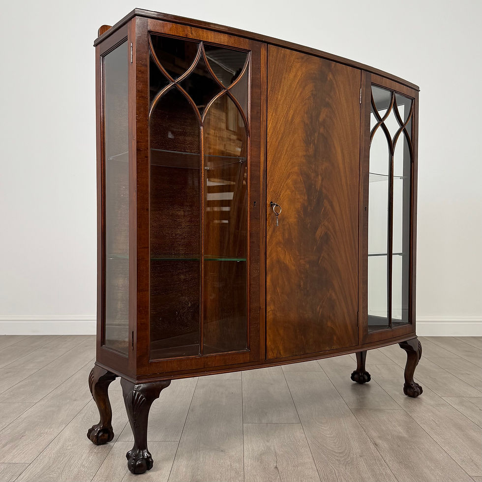 Thumbnail: Antique 20th Century Display Cabinet In Mahogany ( REF AF-4134 )