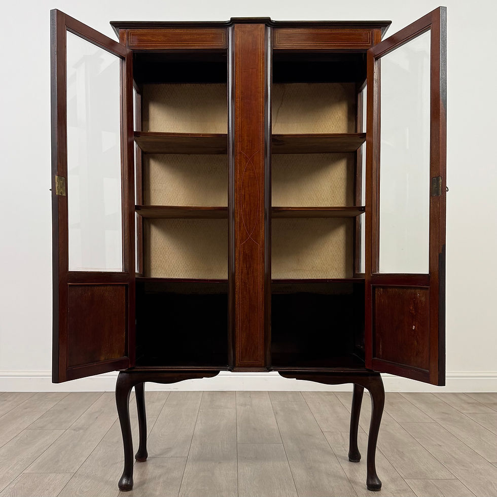 Thumbnail: Antique 20th Century Glazed Display Cabinet In Mahogany ( REF AF-4585 )