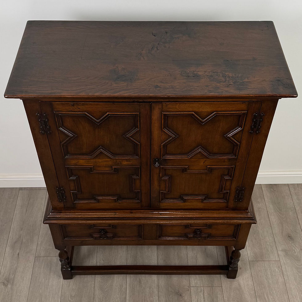 Thumbnail: Antique 19th Century Jacobean Style Cupboard In Oak ( REF AF-4689 )