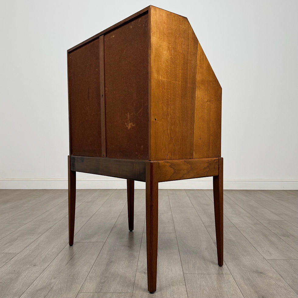Thumbnail: Antique 20th Century Art Deco Style Bureau In Oak ( AF-5493 )