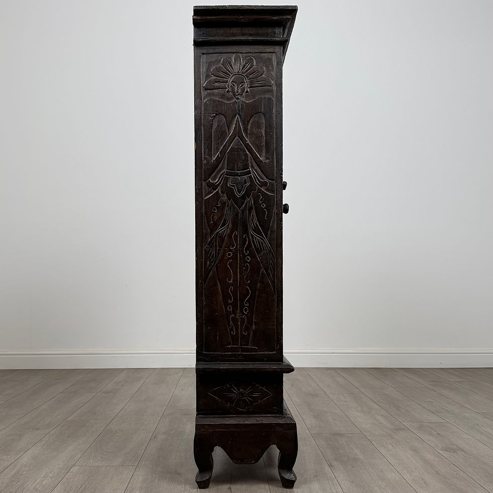 Thumbnail: Antique 19th Century Unique Display Cabinet In Oak ( REF AF-5097 )