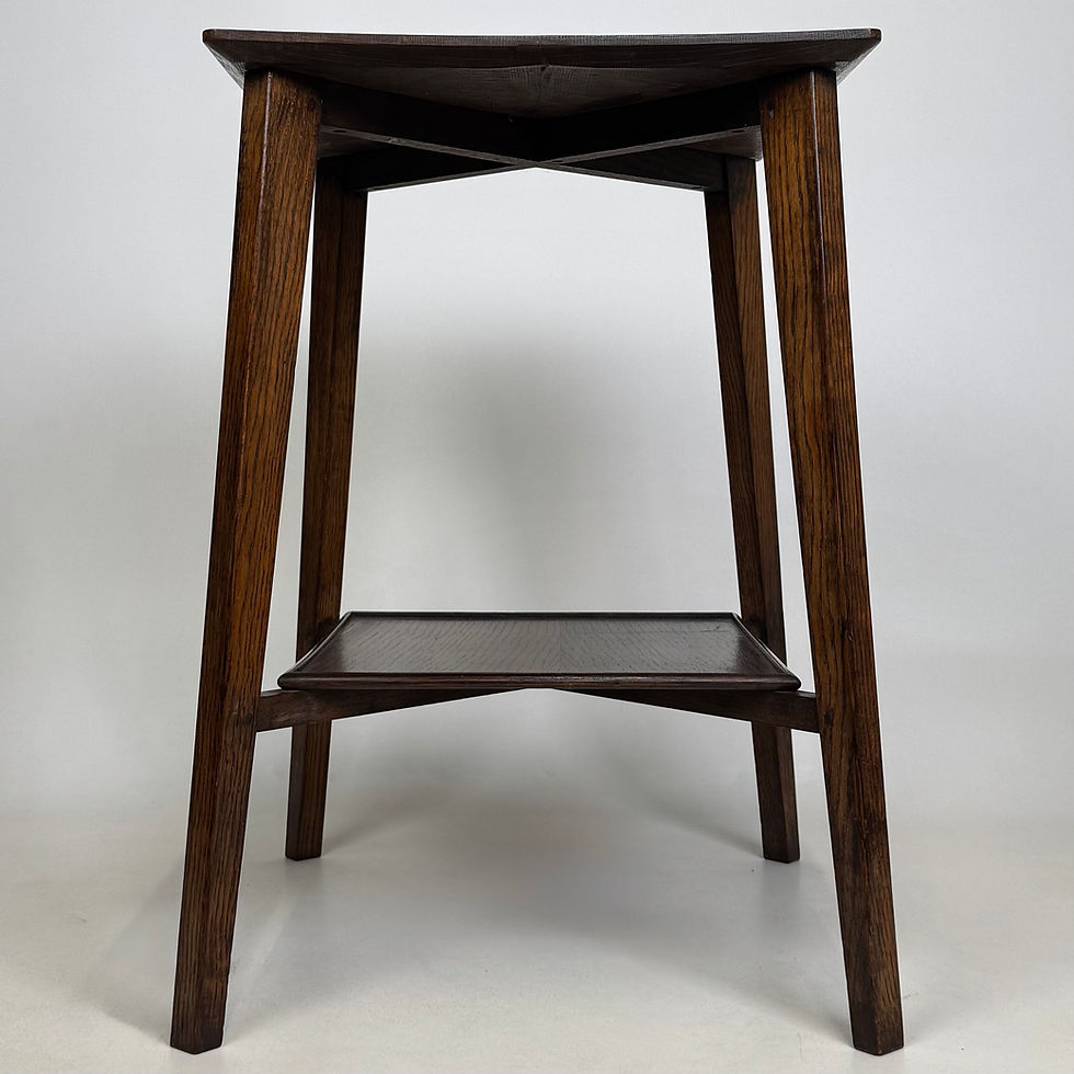 Thumbnail: Antique 20th Century Small Edwardian Side Table In Oak ( AF-6330 )