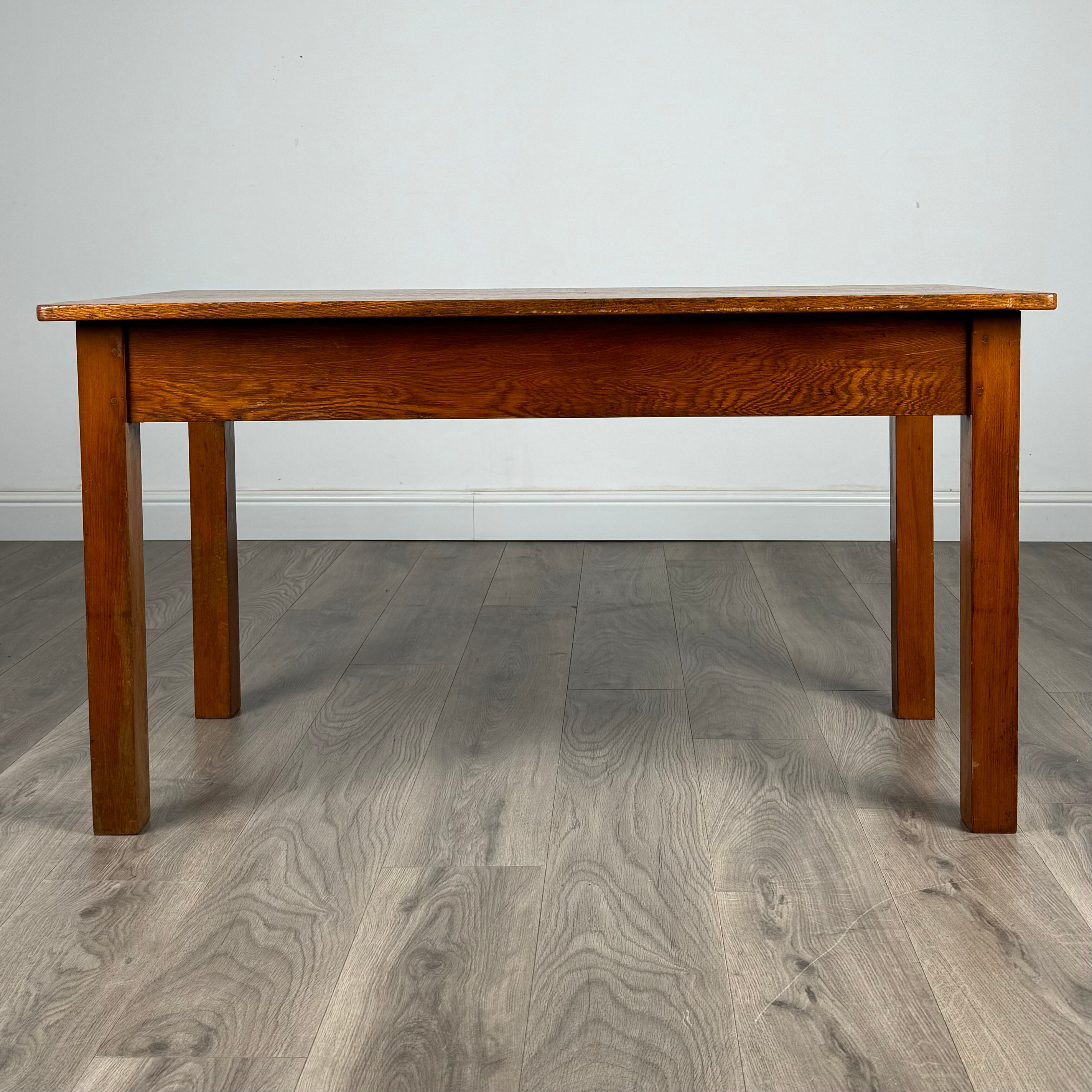 Antique 20th Century Side Table / Coffee Table In Oak ( REF AF-3226 )