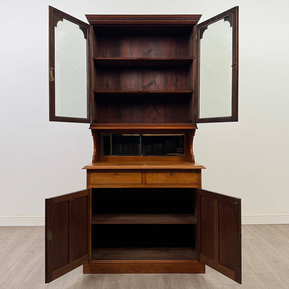 Thumbnail: Antique 20th Century Edwardian Bookcase In Walnut ( AF-5660 )