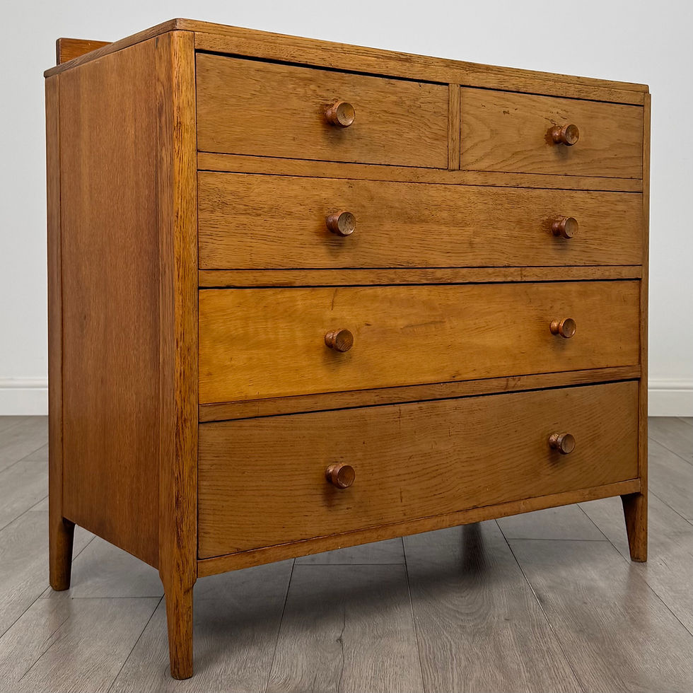 Thumbnail: Antique 20th Century Chest Of Drawers In Golden Oak ( AF-5928 )