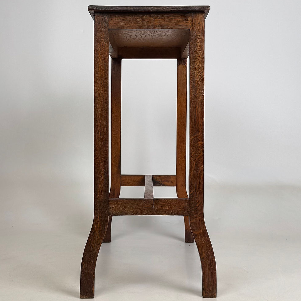 Thumbnail: Antique 20th Century Side Table In Golden Oak ( AF-5558 )