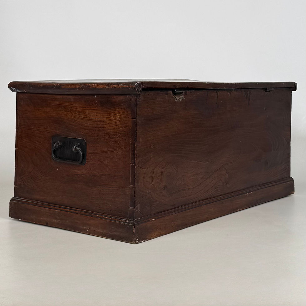 Thumbnail: Antique 19th Century Victorian Blanket Box In Oak ( AF-5548 )